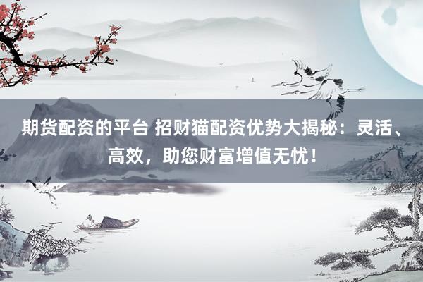 期貨配資的平臺 招財貓配資優(yōu)勢大揭秘：靈活、高效，助您財富增值無憂！