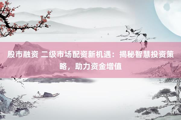 股市融資 二級(jí)市場(chǎng)配資新機(jī)遇：揭秘智慧投資策略，助力資金增值