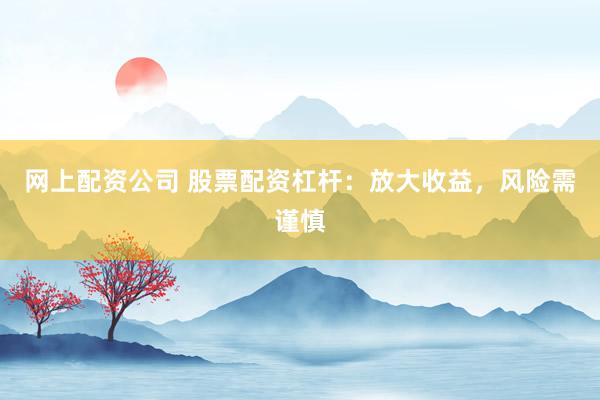 網(wǎng)上配資公司 股票配資杠桿：放大收益，風(fēng)險需謹(jǐn)慎
