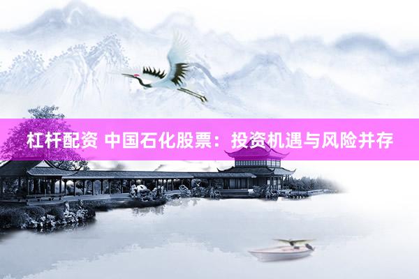 杠桿配資 中國石化股票：投資機遇與風險并存