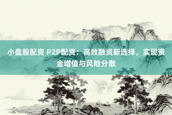 小盤股配資 P2P配資：高效融資新選擇，實現資金增值與風險分散
