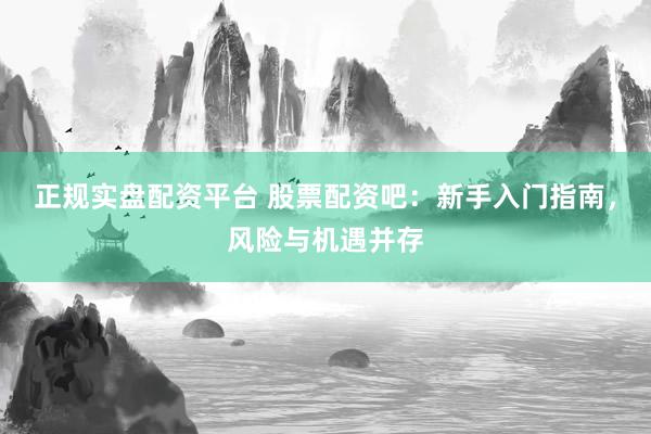 正規(guī)實盤配資平臺 股票配資吧：新手入門指南，風(fēng)險與機遇并存
